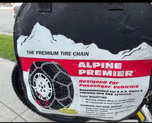Alpine Premier Premium Tire Chains for Passenger Vehicles