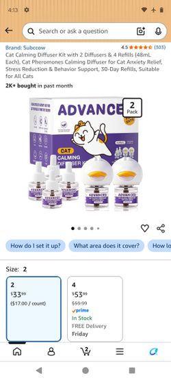 Cat calming diffuser kit 2