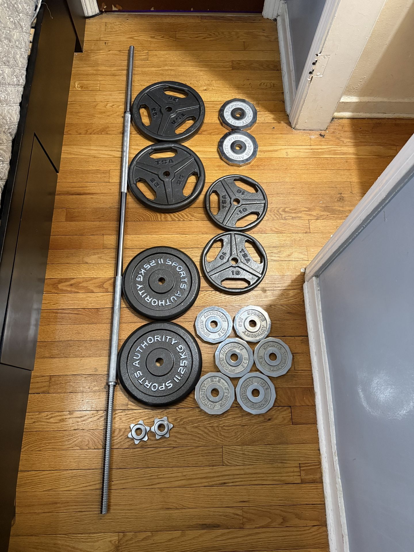 Barbell And Weight Set