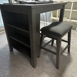 Counter Height Dining Table and 2 Barstools