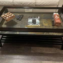 Dark Bronze Aluminum Coffee Table