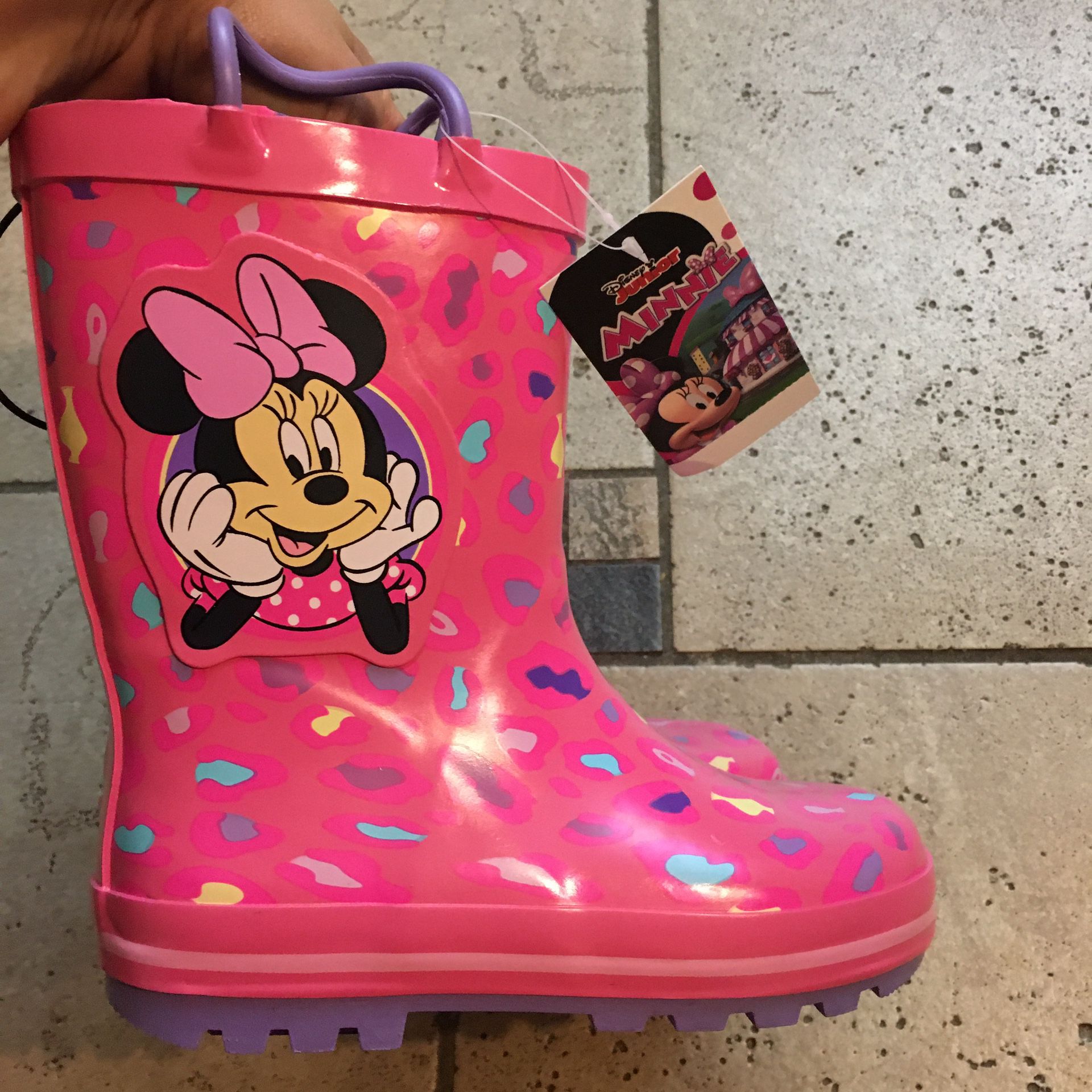 NWT Disney Licensed Minnie & Daisy girls rain boots Size 11/12