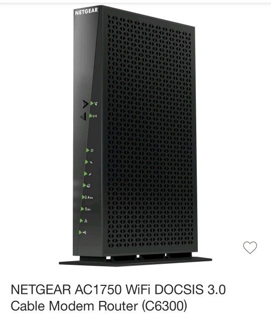 NETGEAR AC1750 WiFi DOCSIS Cable Modem Router