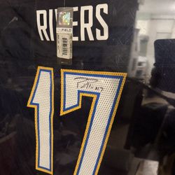 Autographed SD Chargers NFL QB Rivers Jersey