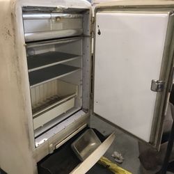 .Old Retro Frigidaire Refrigerator.