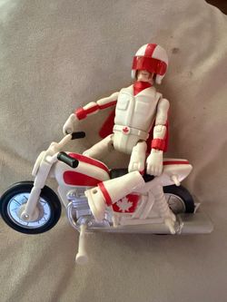 Disney Pixar Duke Kaboom 6" Figure Toy Story Stunt Racer Motorcycle Used rare