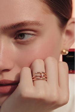 Cartier Nail Diamond ring Size 53 Italy
