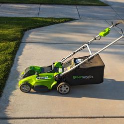 Greenworks 40V 16" Cordless (Push) Lawn Mower (75+ Compatible Tools), 4.0Ah Battery and Charger Included

