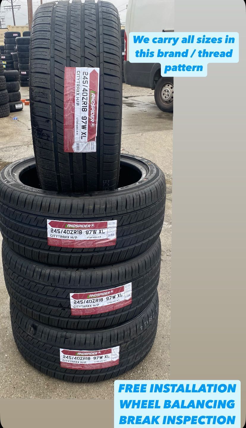 205/55R16  LANDSPIDER TIRES FREE Installation & Balancing included,Llantas con Instalación y balanceo GRATIS incluidos AGP012 Finance available