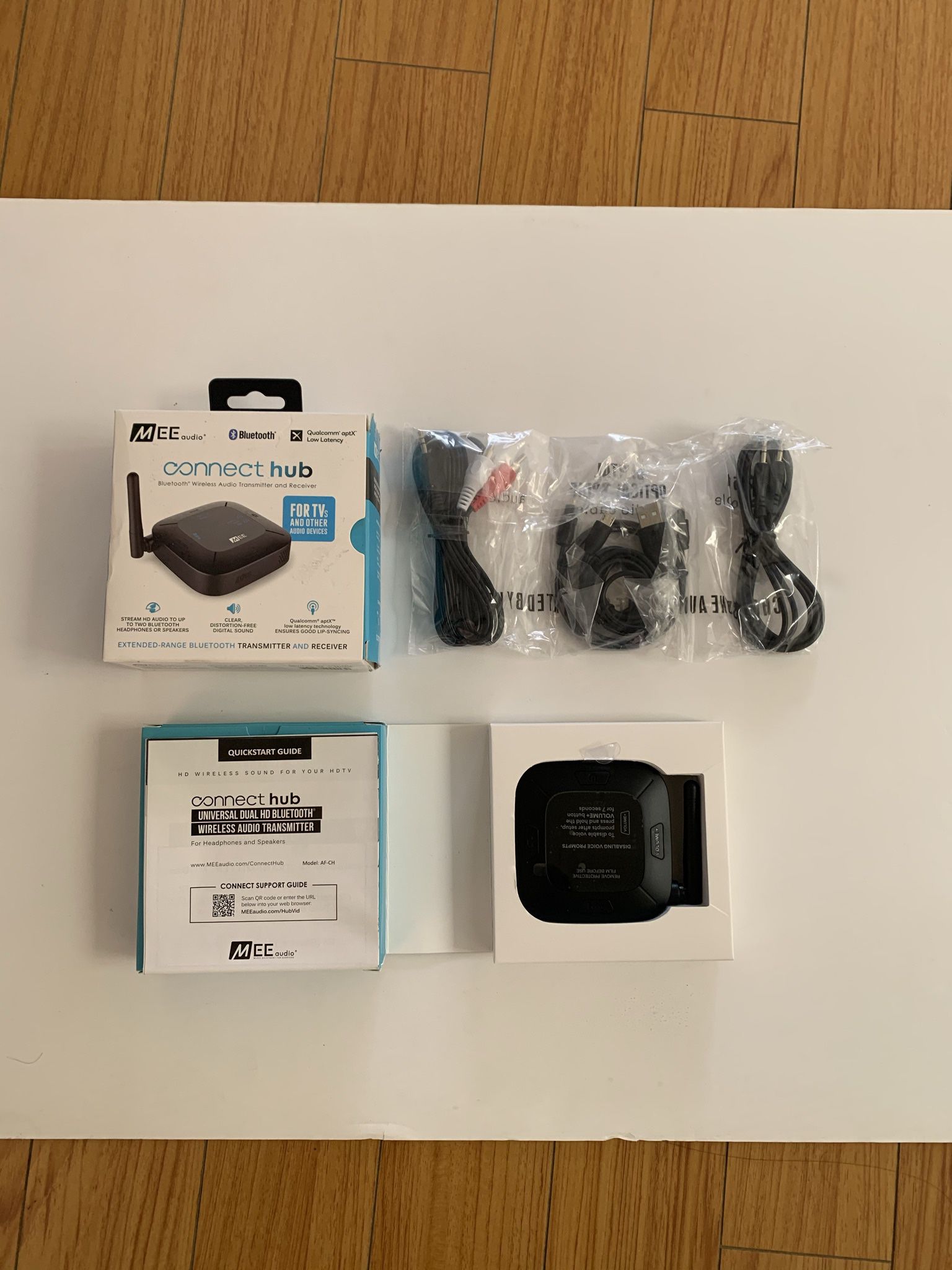 MEE audio - Connect Hub TV Bluetooth Audio Transmitter and Receiver for Headphones and Speakers