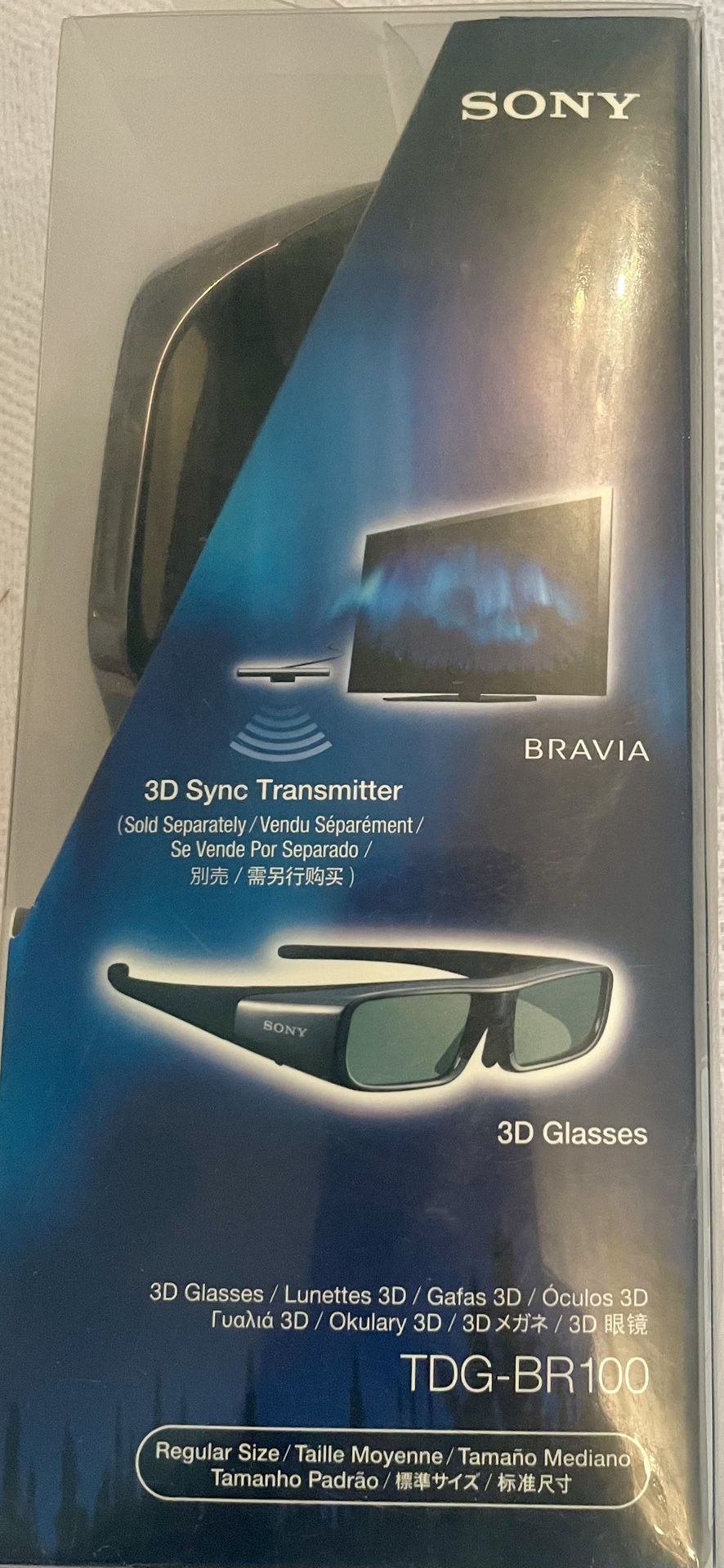 Brand new never used Sony 3-D glasses tag-br100.