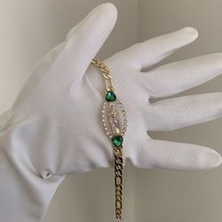 Gold Plated San Judas Bracelet
