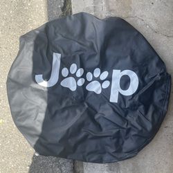 Vinyl Tire Cover Jeep Paw Print