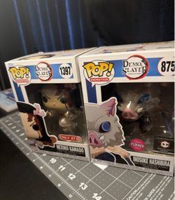 Demon slayer funko pops - Inosuke & Nezuko