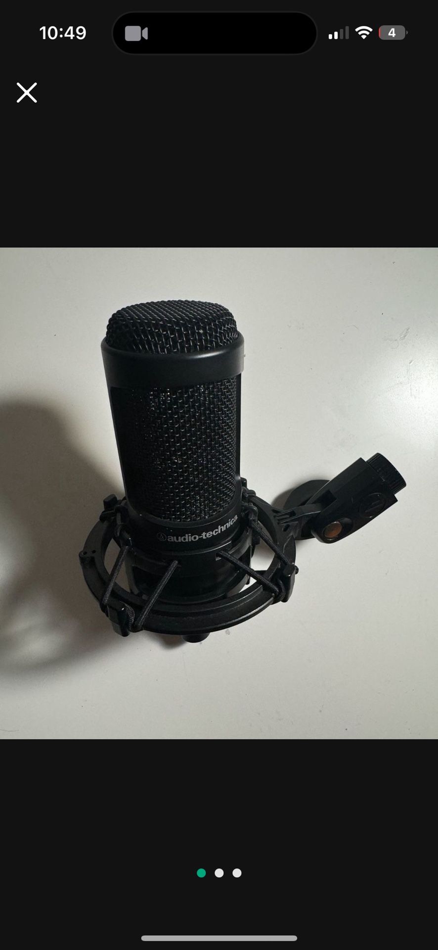 audio technica condenser microphone 