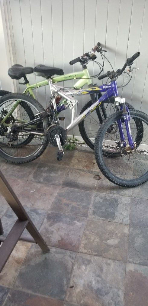 2 Used Brand Bicycles  $80 FOR BOTH 