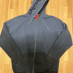 Vintage Chocolate Skateboards Jacket Hoodie Large Faded Distressed