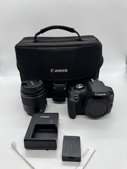 Canon EOS Rebel T7 DSLR Camera EF18-55mm Lens  w battery and Case