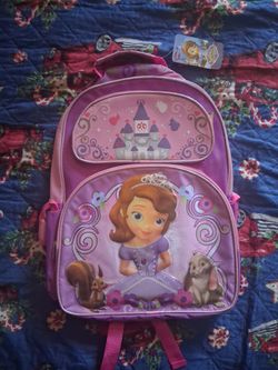 Sofia The First Backpack 16 inches tall