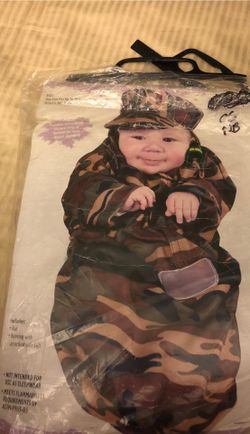 NB- Infant Halloween Costume- Army