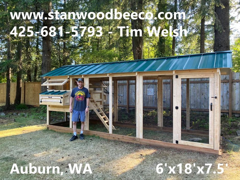 Walk-In Chicken Coop 6’x18’