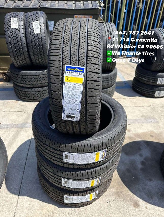 225/50/18 Goodyear Eagle LS-2 Set of Tires Installed and Balanced Set de Llantas Nuevas Instaladas y Balanceadas