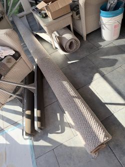 FREE: 2 Long/Narrow Carpet Remnants 12ft x 44” and 12ft x 40”