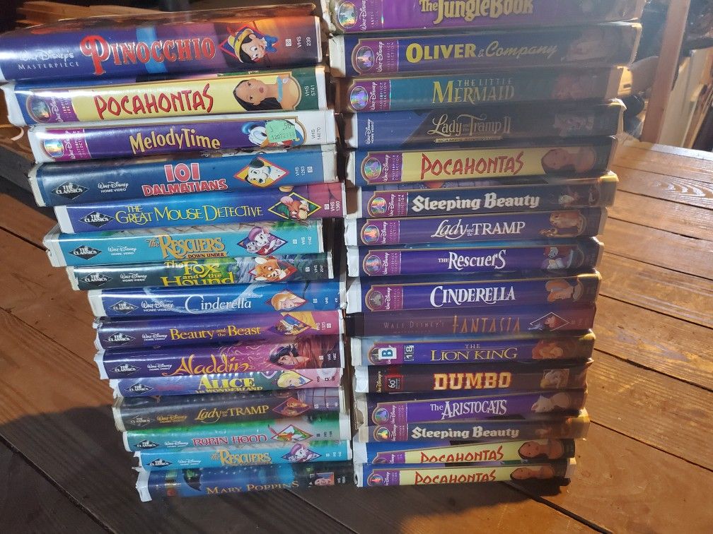 31 Walt Disney World Classic VHS movies