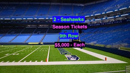 Seahawks Season Tickets Patriots Chiefs Cowboys