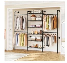 Metal Wall mounted closet rack new