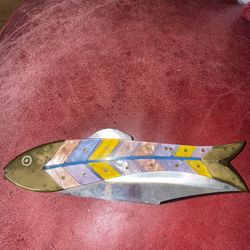 Vintage Colorful Fish-Shaped Collectible Knife