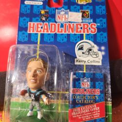 NFL HEADLINERS FIGURE KERRY COLLINS 1996 