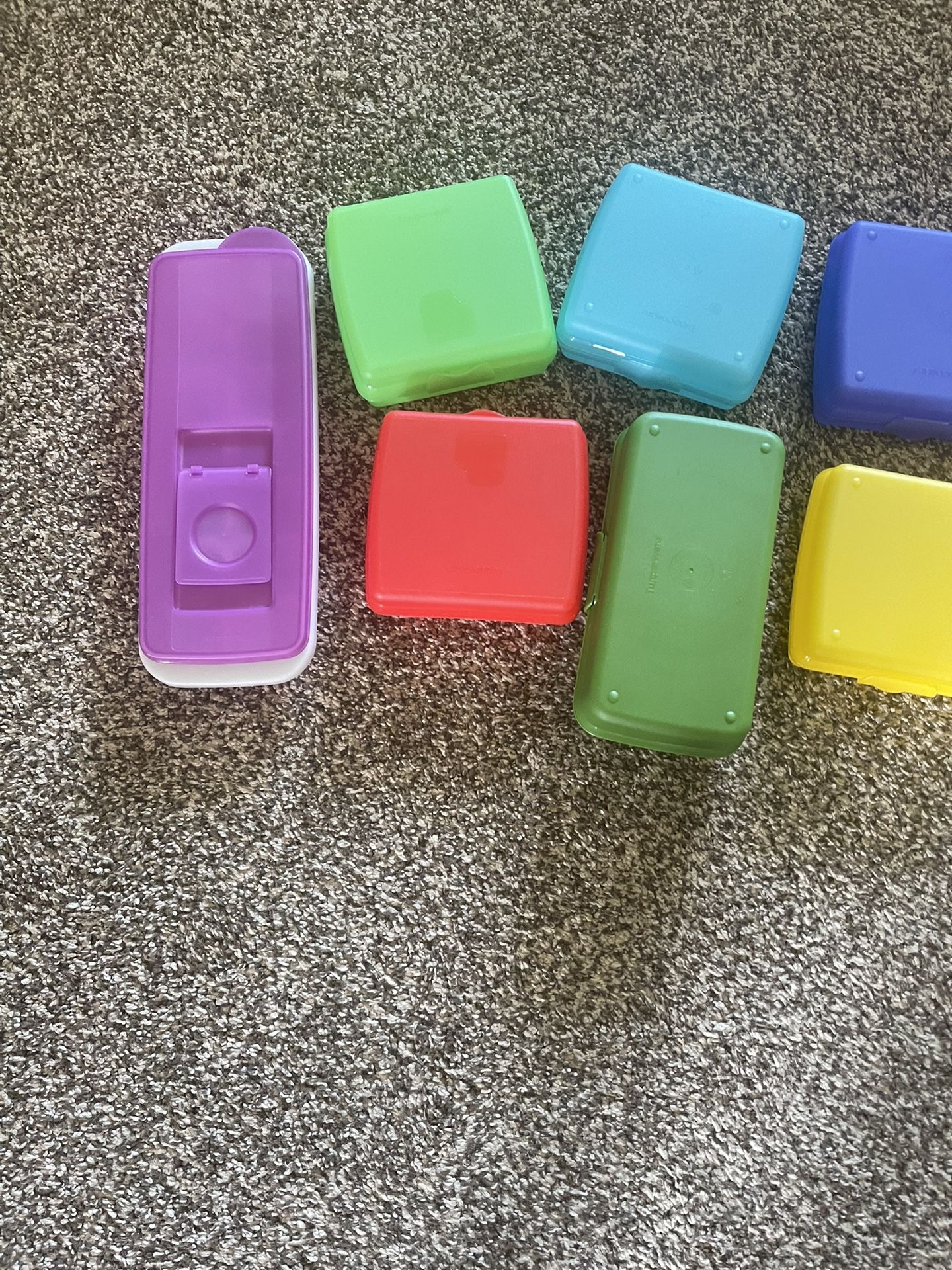 Tupperware Sandwich, Ice Cube And Sub Containers