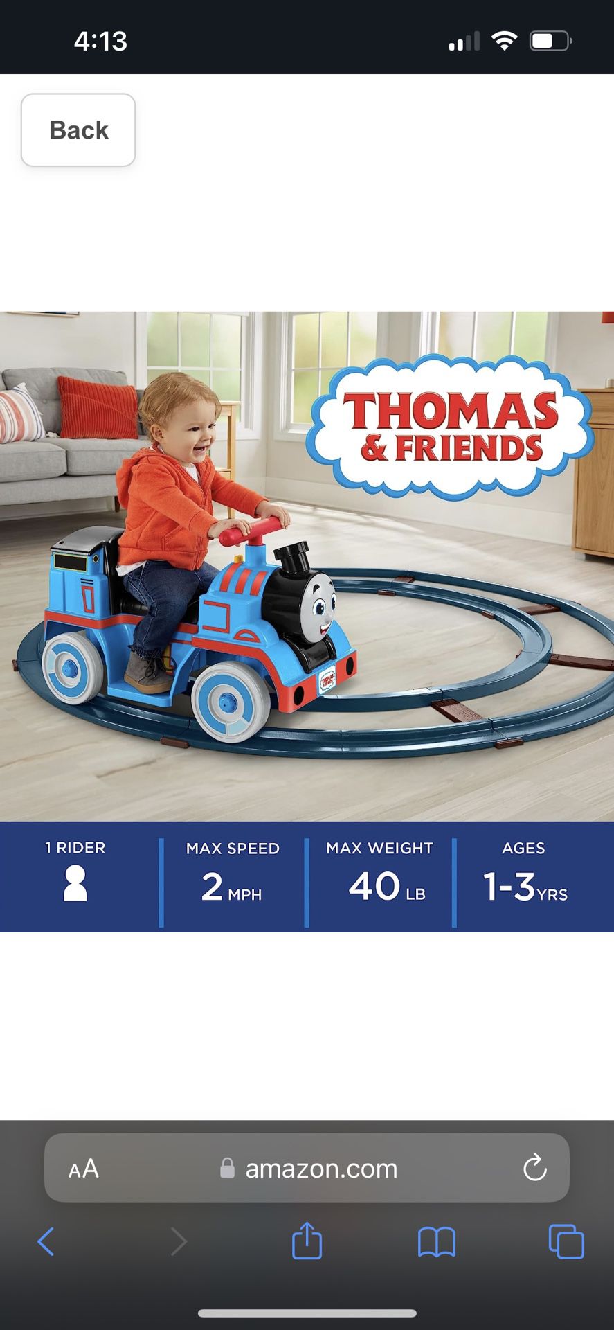 Thomas And Friends Power Wheel Train 