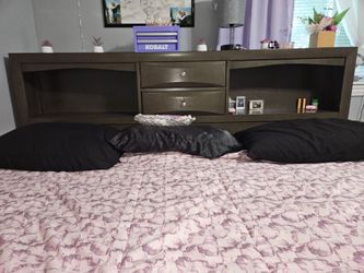 King size bed set Mattress headboard dresser