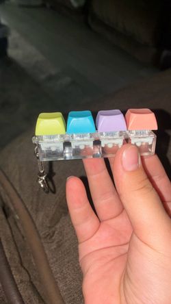 Pastel Mechanical Keyboard Keycap Tester