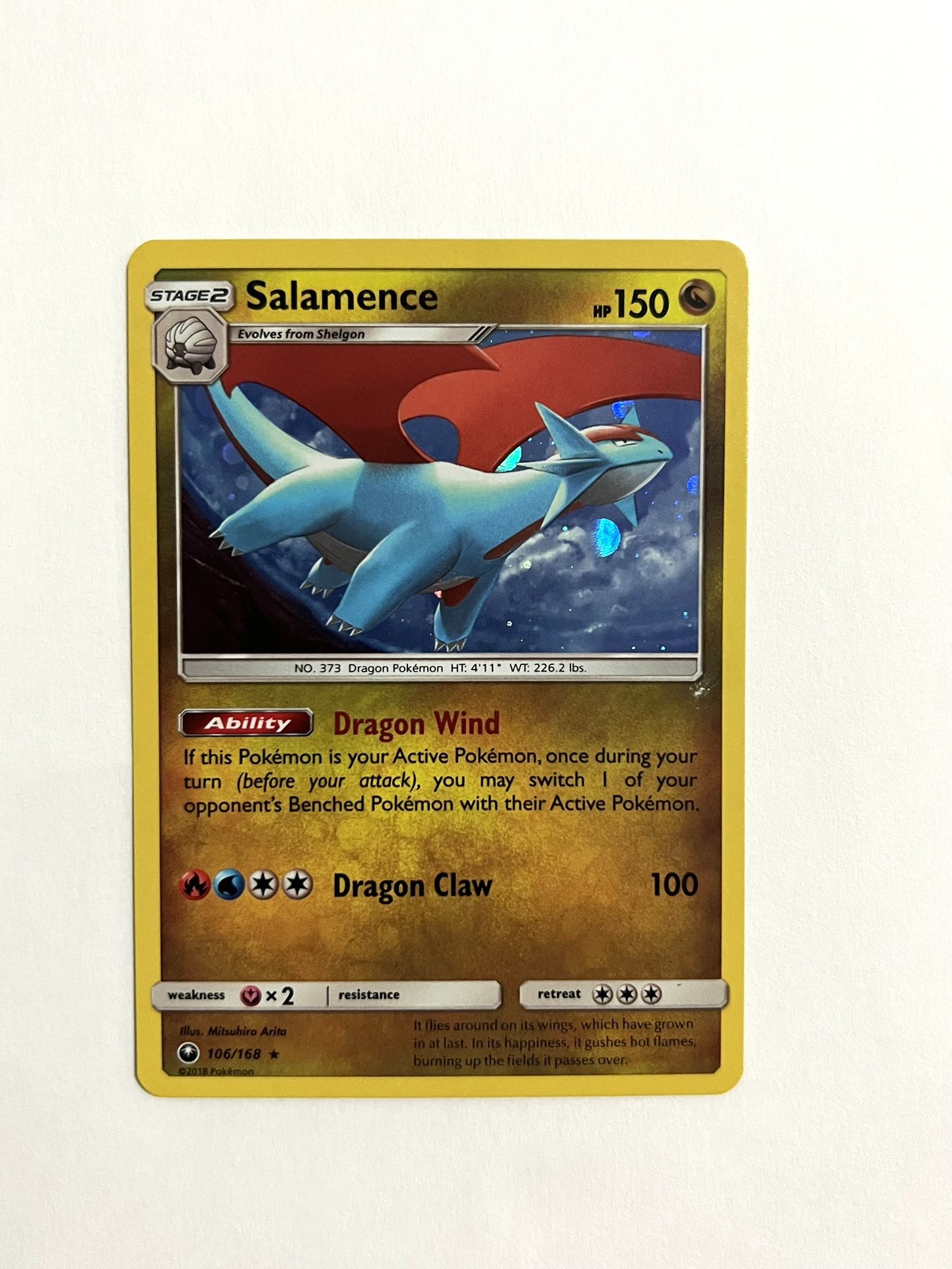 Salamence 106/168 Cosmos Holo Rare - 2019 Pokemon Celestial Storm Near Mint NM/M.