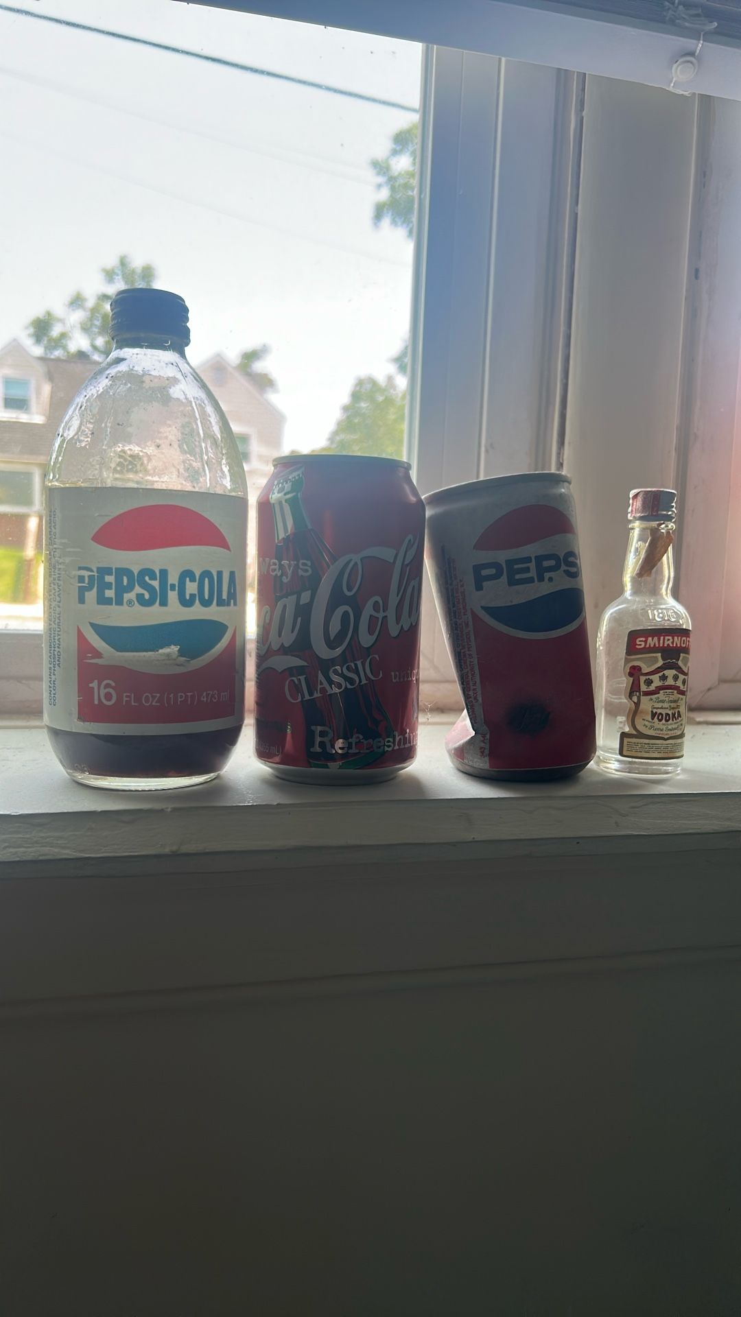 Pepsi Coke Smirnoff Vintage Bottles And Cans