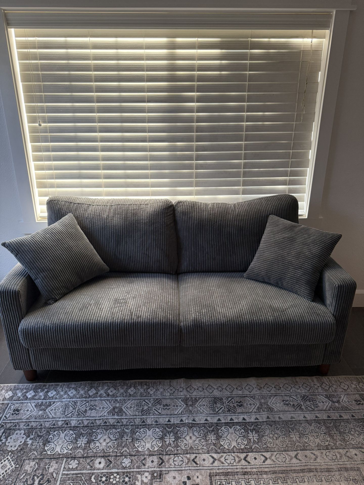 Corduroy Loveseat Sofa/ Couch