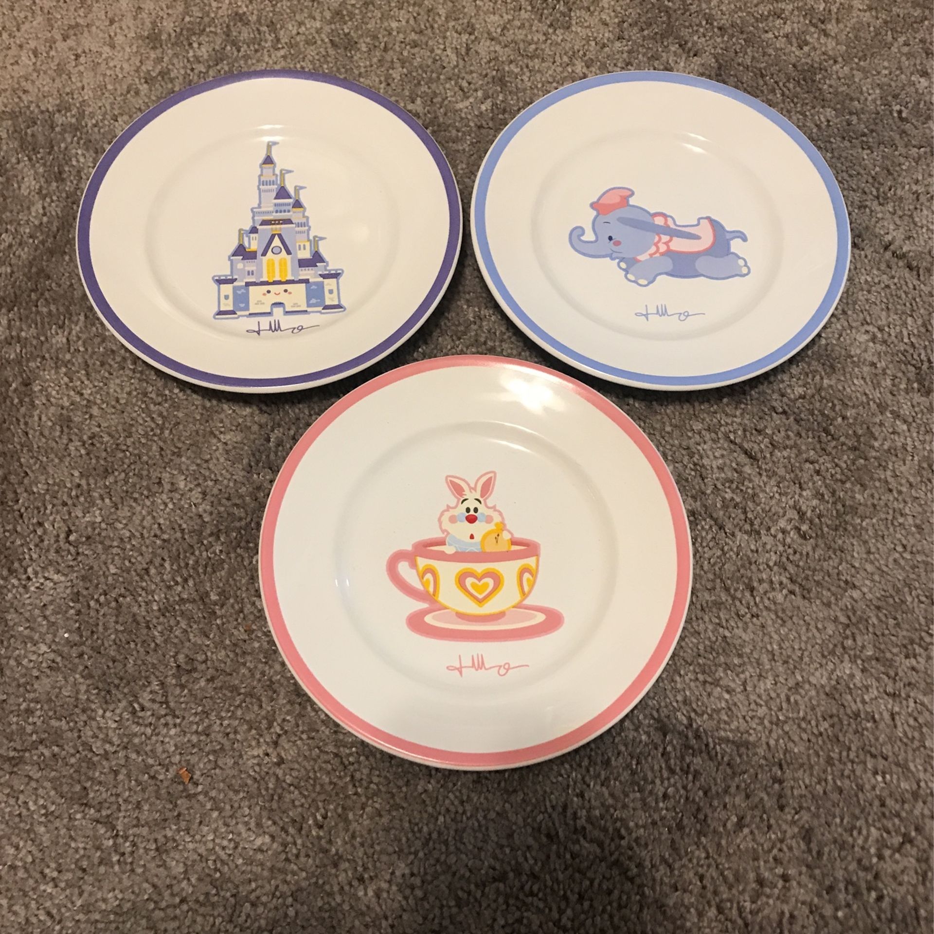 Vintage Disney Tea Plates