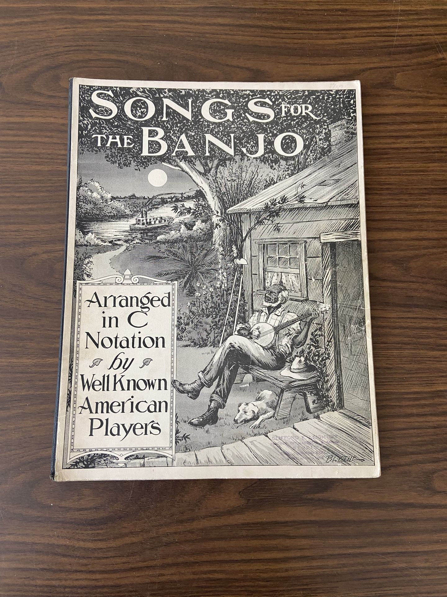 Antique Songs for the Banjo Arranged in C Notation by Well Known American Players 1919