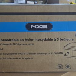 NXR 26.5" Built-In Stainless BBQ Grill – 3 Burner Infrared Outdoor Kitchen