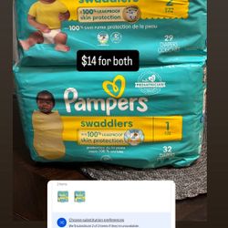 Pampers $14 Set Of 2