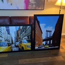 2 Framed Art Pieces 
