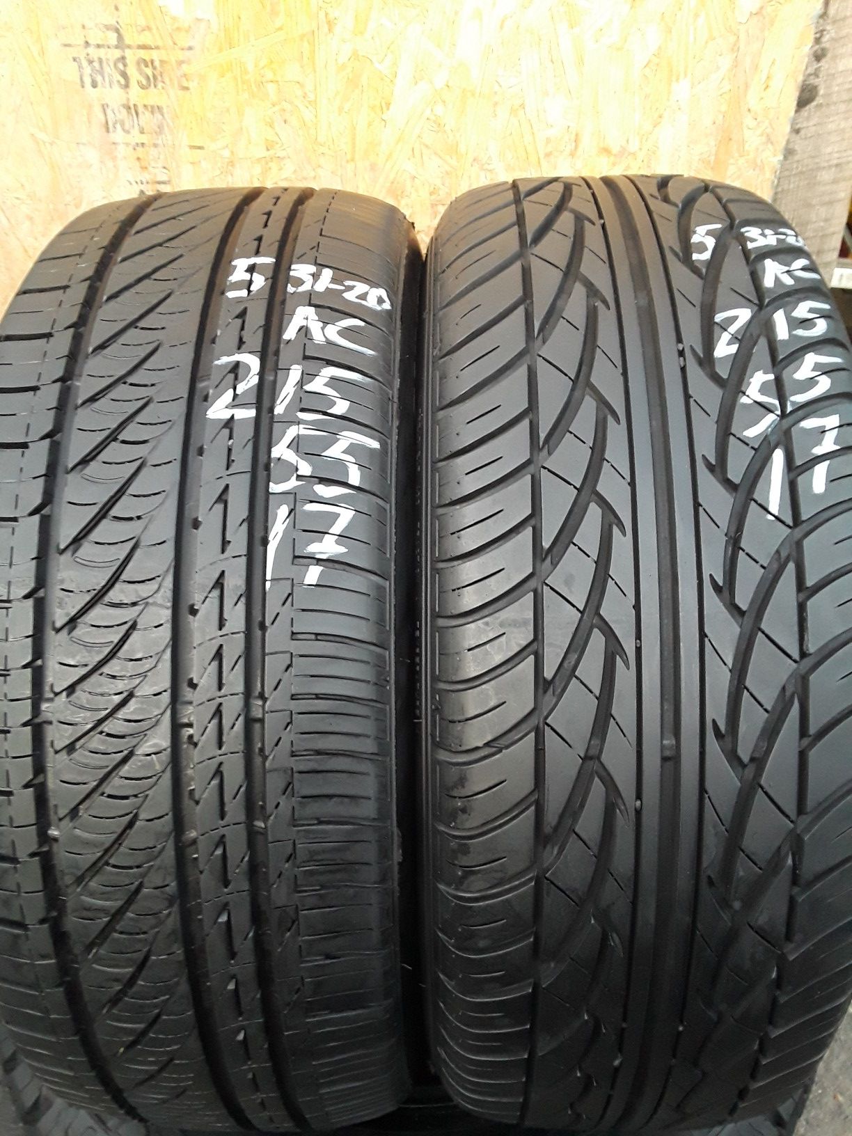 215/55-17 #2 tires