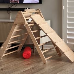 3-Piece Pikler Wood climbing triangle