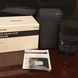 Sigma 14-24mm Wide Angle Lens for Sony E Mount