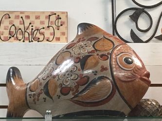 Super cute fish large wood