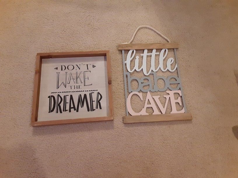 Baby Wall Signs 