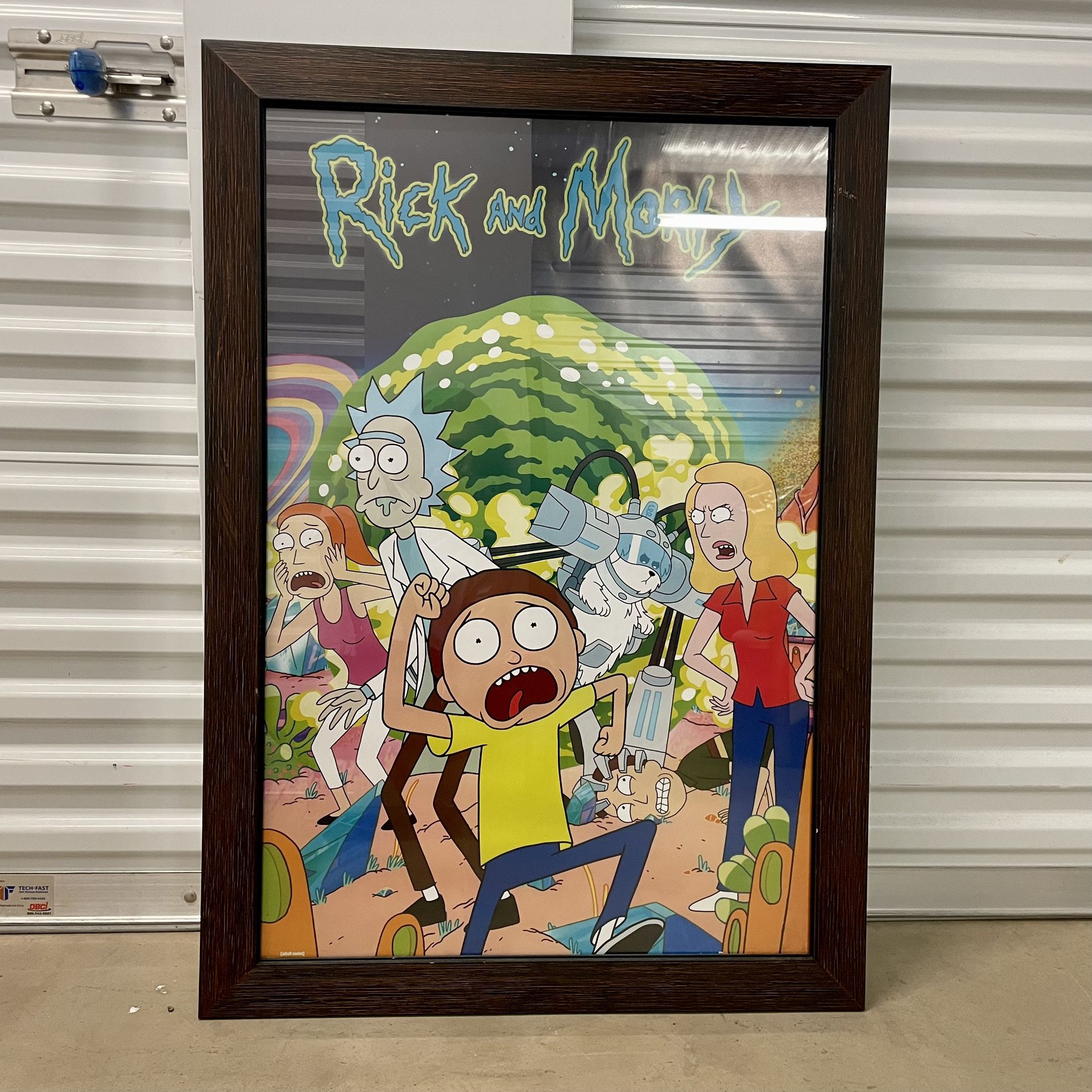 Rick & Morty Large Framed Print